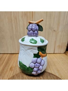 Vintage 1987 Shafford Fruit du Jour Porcelain Container with Lid